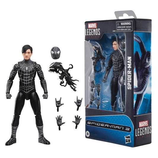 SPIDER-MAN 3 LEGENDS SPIDER-MAN SYMBIOTE 6IN AF EST SHIP DATE 6/25/2025