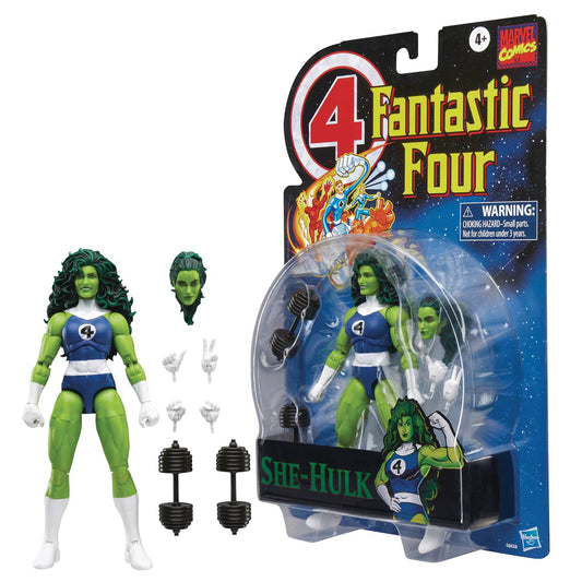 FANTASTIC FOUR LEGENDS RETRO SHE HULK 6IN AF EST SHIP DATE 8/27/2025