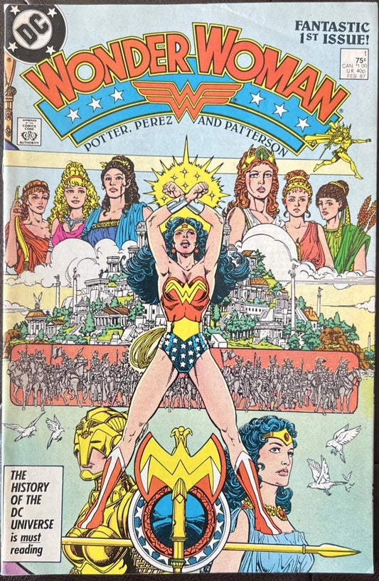 Wonder Woman #1 DC Key Comic Book DCU George Perez Good Condition 1st Apperance