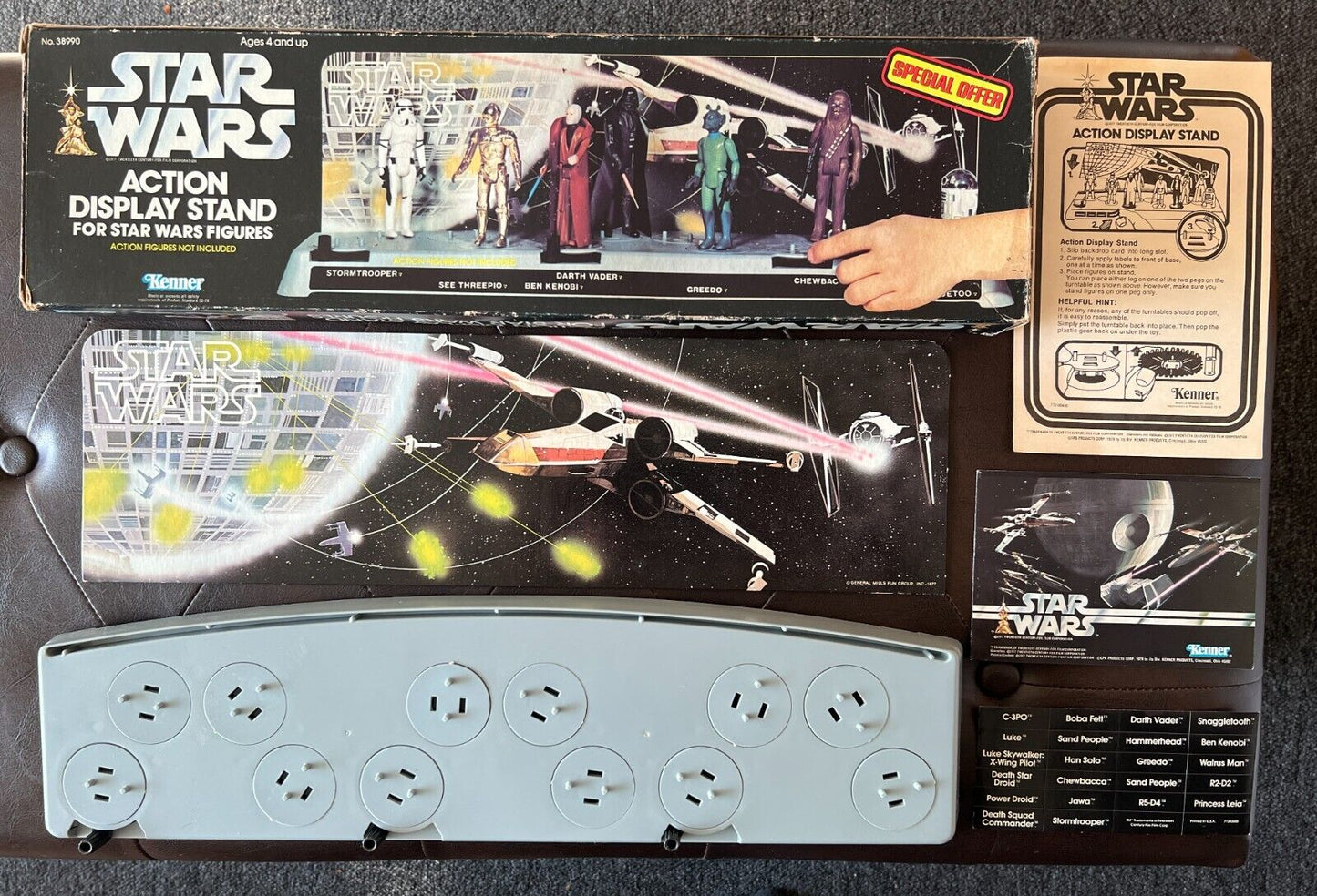 1979 Kenner Star Wars Special Offer Action Display Stand Unused Contents Grail