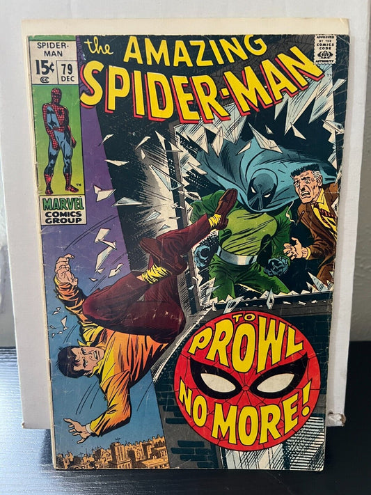 1969 Marvel KeyComic Book Amazing Spider-Man #79 2nd Prowler App Good Condition