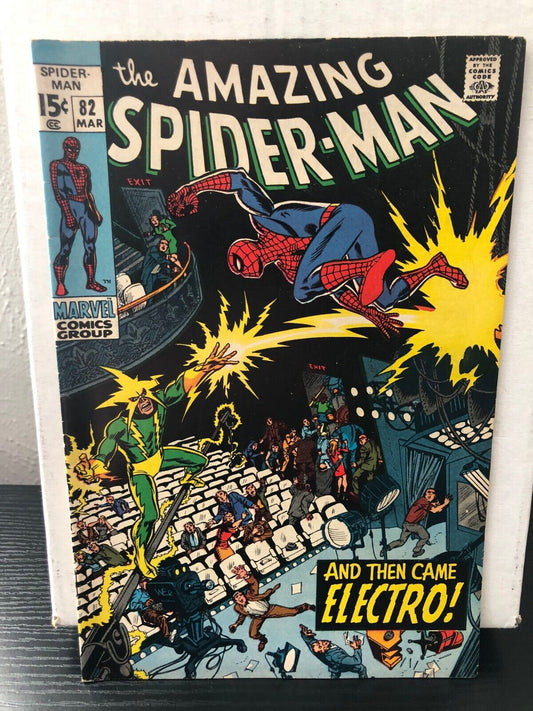 1970 Marvel Key Comic Book Amazing Spider-Man Issue #82 Electro App VG/Fine