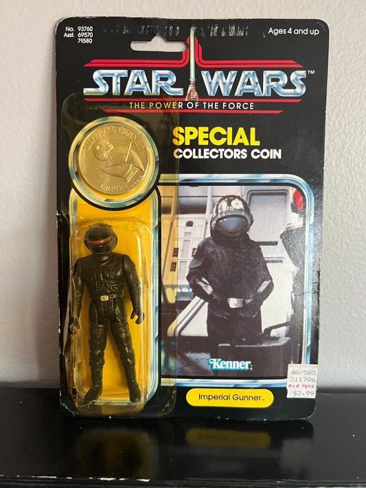 1984 Kenner Star Wars POTF Last 17 Imperial Gunner Action Figure Open Cardback