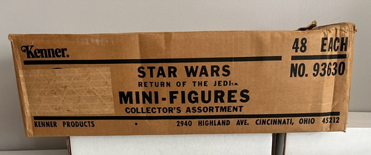 1983 Kenner Star Wars ROTJ Factory Shipper Case 48 Piece Action Figure Box Only